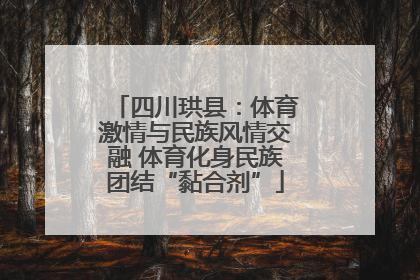 四川珙县：体育激情与民族风情交融 体育化身民族团结“黏合剂”