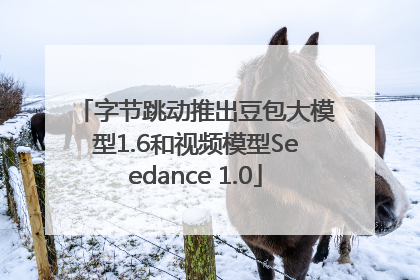 字节跳动推出豆包大模型1.6和视频模型Seedance 1.0