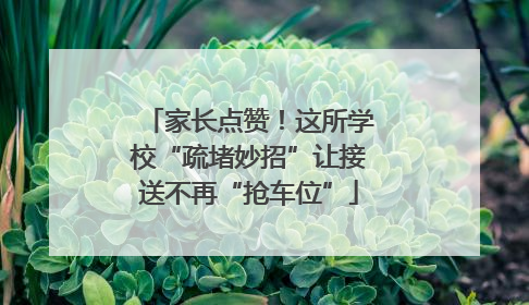 家长点赞！这所学校“疏堵妙招”让接送不再“抢车位”