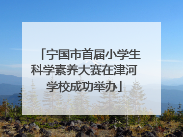 宁国市首届小学生科学素养大赛在津河学校成功举办