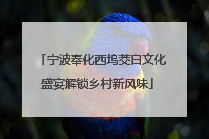 宁波奉化西坞茭白文化盛宴解锁乡村新风味