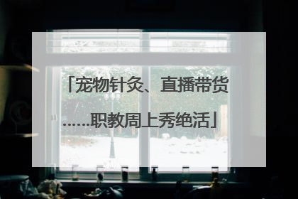 宠物针灸、直播带货……职教周上秀绝活