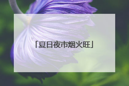 夏日夜市烟火旺