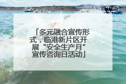 多元融合宣传形式，临港新片区开展“安全生产月”宣传咨询日活动