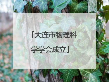 大连市物理科学学会成立