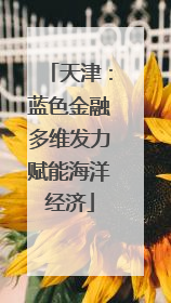 天津：蓝色金融多维发力赋能海洋经济