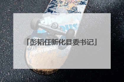 彭韬任新化县委书记
