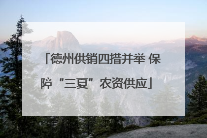 德州供销四措并举 保障“三夏”农资供应
