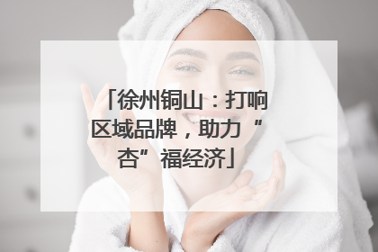 徐州铜山：打响区域品牌，助力“杏”福经济