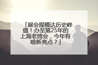 展会规模达历史峰值！办至第25年的上海老博会，今年有啥新亮点？