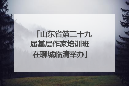 山东省第二十九届基层作家培训班在聊城临清举办