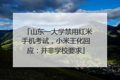 山东一大学禁用红米手机考试，小米王化回应：并非学校要求