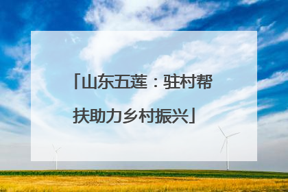 山东五莲：驻村帮扶助力乡村振兴