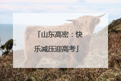 山东高密：快乐减压迎高考