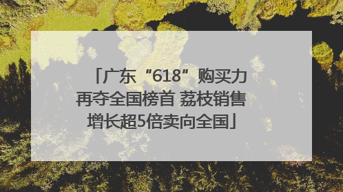 广东“618”购买力再夺全国榜首 荔枝销售增长超5倍卖向全国