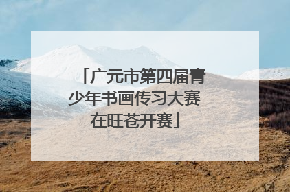 广元市第四届青少年书画传习大赛在旺苍开赛