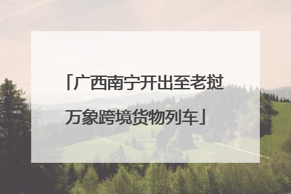 广西南宁开出至老挝万象跨境货物列车