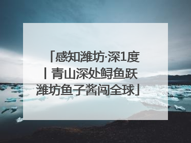 感知潍坊·深1度丨青山深处鲟鱼跃 潍坊鱼子酱闯全球