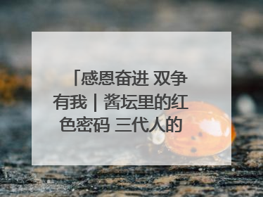 感恩奋进 双争有我｜酱坛里的红色密码 三代人的家国情怀