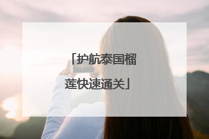 护航泰国榴莲快速通关