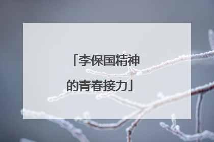 李保国精神的青春接力