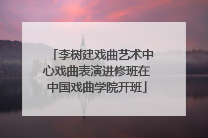 李树建戏曲艺术中心戏曲表演进修班在中国戏曲学院开班