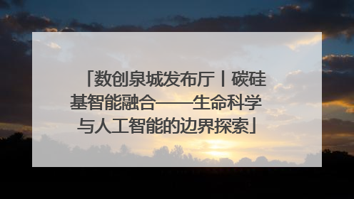 数创泉城发布厅丨碳硅基智能融合——生命科学与人工智能的边界探索
