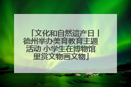 文化和自然遗产日丨德州举办美育教育主题活动 小学生在博物馆里赏文物画文物
