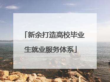 新余打造高校毕业生就业服务体系