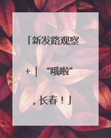 新发路观察+｜“哦啦”，长春！