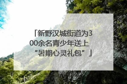 新野汉城街道为300余名青少年送上“暑期心灵礼包”