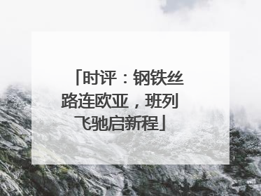 时评：钢铁丝路连欧亚，班列飞驰启新程
