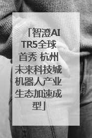 智澄AITR5全球首秀 杭州未来科技城机器人产业生态加速成型
