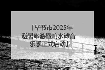 毕节市2025年避暑旅游暨响水滩音乐季正式启动