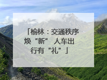 榆林：交通秩序焕“新” 人车出行有“礼”