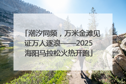 潮汐同频，万米金滩见证万人逐浪——2025海阳马拉松火热开跑