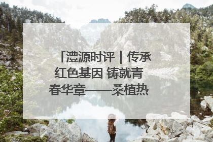 澧源时评｜传承红色基因 铸就青春华章——桑植热土上的青春长征