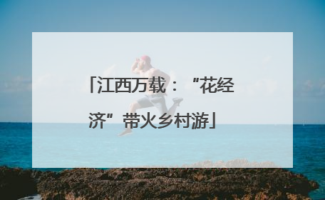 江西万载：“花经济”带火乡村游