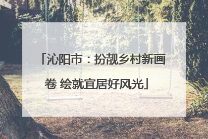 沁阳市：扮靓乡村新画卷 绘就宜居好风光