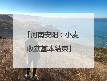 河南安阳：小麦收获基本结束