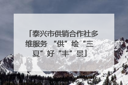 泰兴市供销合作社多维服务 “供”绘“三夏”好“丰”景