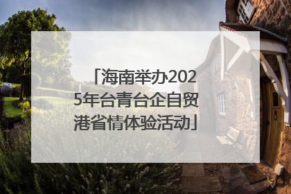 海南举办2025年台青台企自贸港省情体验活动