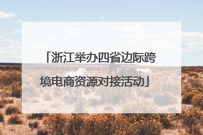 浙江举办四省边际跨境电商资源对接活动
