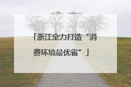 浙江全力打造“消费环境最优省”