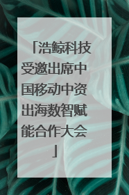 浩鲸科技受邀出席中国移动中资出海数智赋能合作大会
