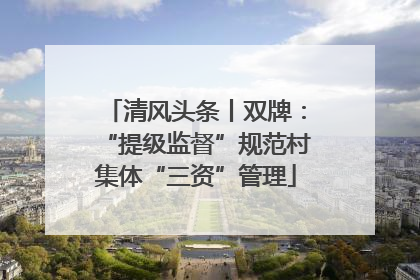 清风头条丨双牌：“提级监督”规范村集体“三资”管理