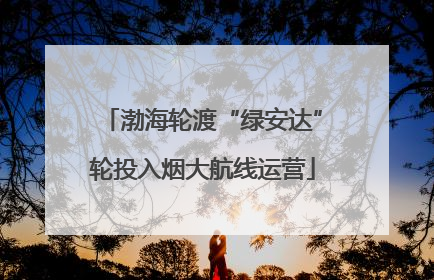 渤海轮渡“绿安达”轮投入烟大航线运营