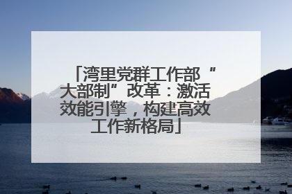 湾里党群工作部“大部制”改革：激活效能引擎，构建高效工作新格局