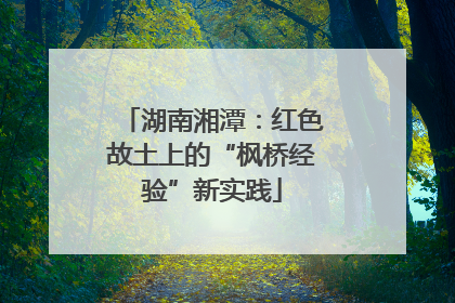 湖南湘潭：红色故土上的“枫桥经验”新实践