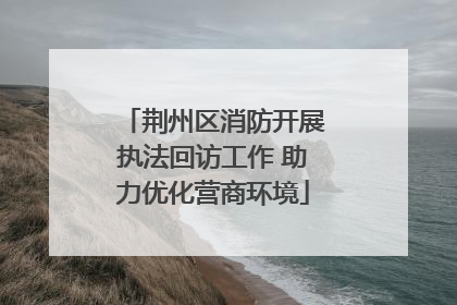 荆州区消防开展执法回访工作 助力优化营商环境